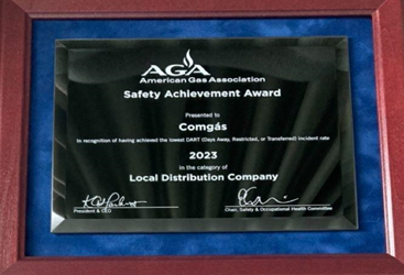 Comgás conquista prêmio internacional de segurança pela 16ª vez